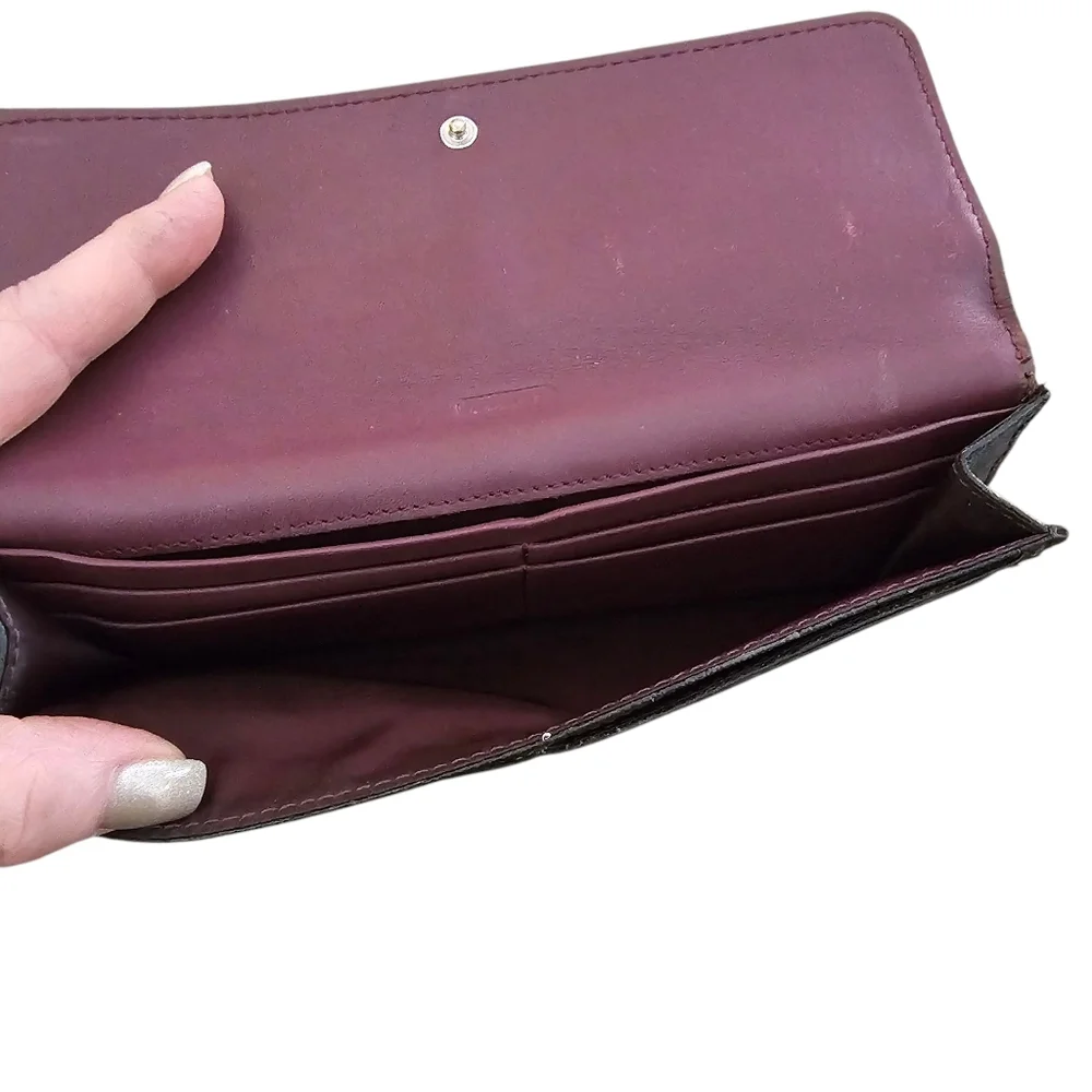 Coach Leather Soft Wallet Envelope Style